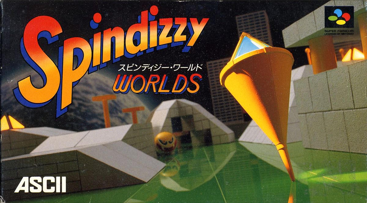 Spindizzy Worlds box art for Super Nintendo